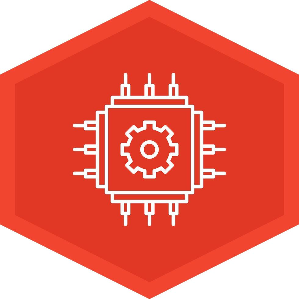Cpu Icon Design Symbol vector
