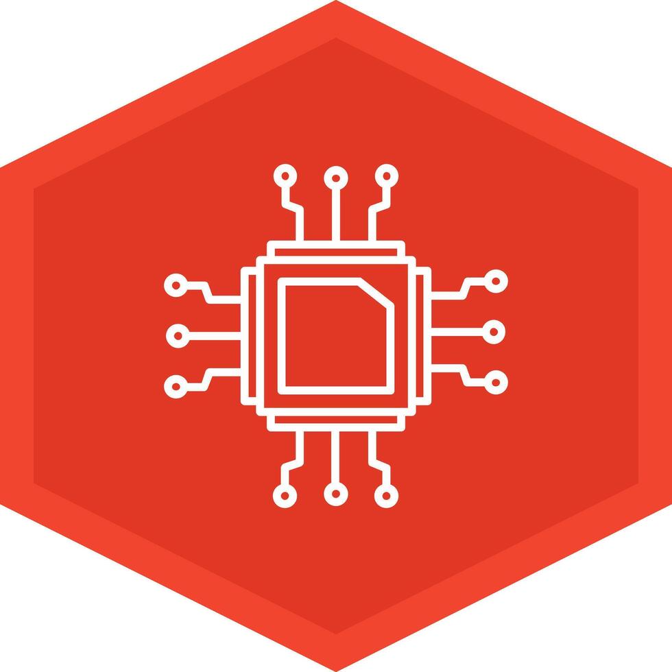 Cpu Icon Design Symbol vector