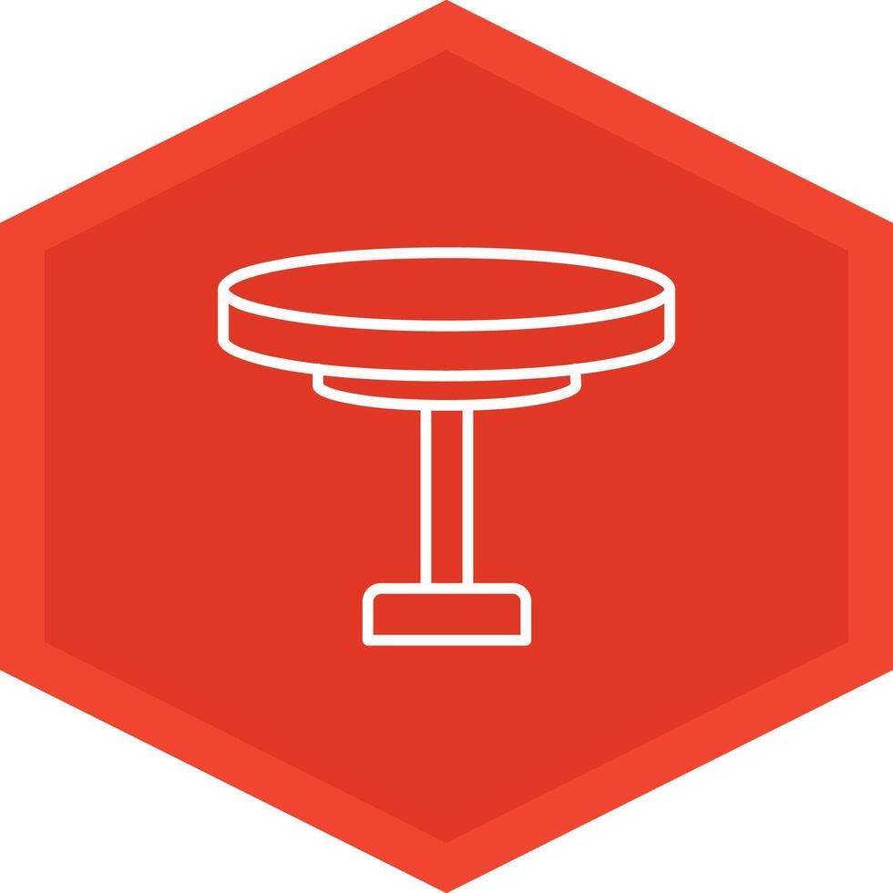 Round Table Icon Design Symbol vector