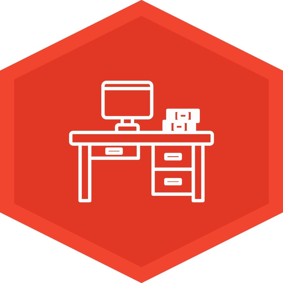 Desk Icon Design Symbol vector