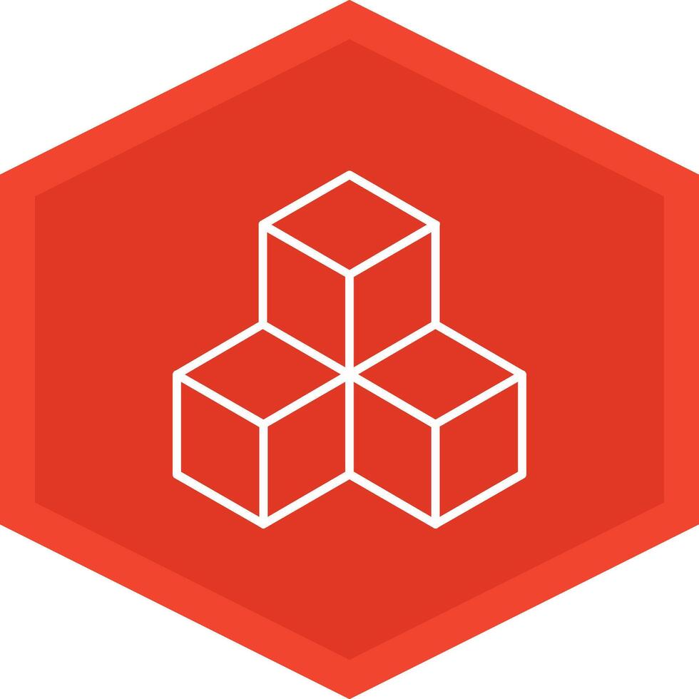 Cubes Icon Design Symbol vector