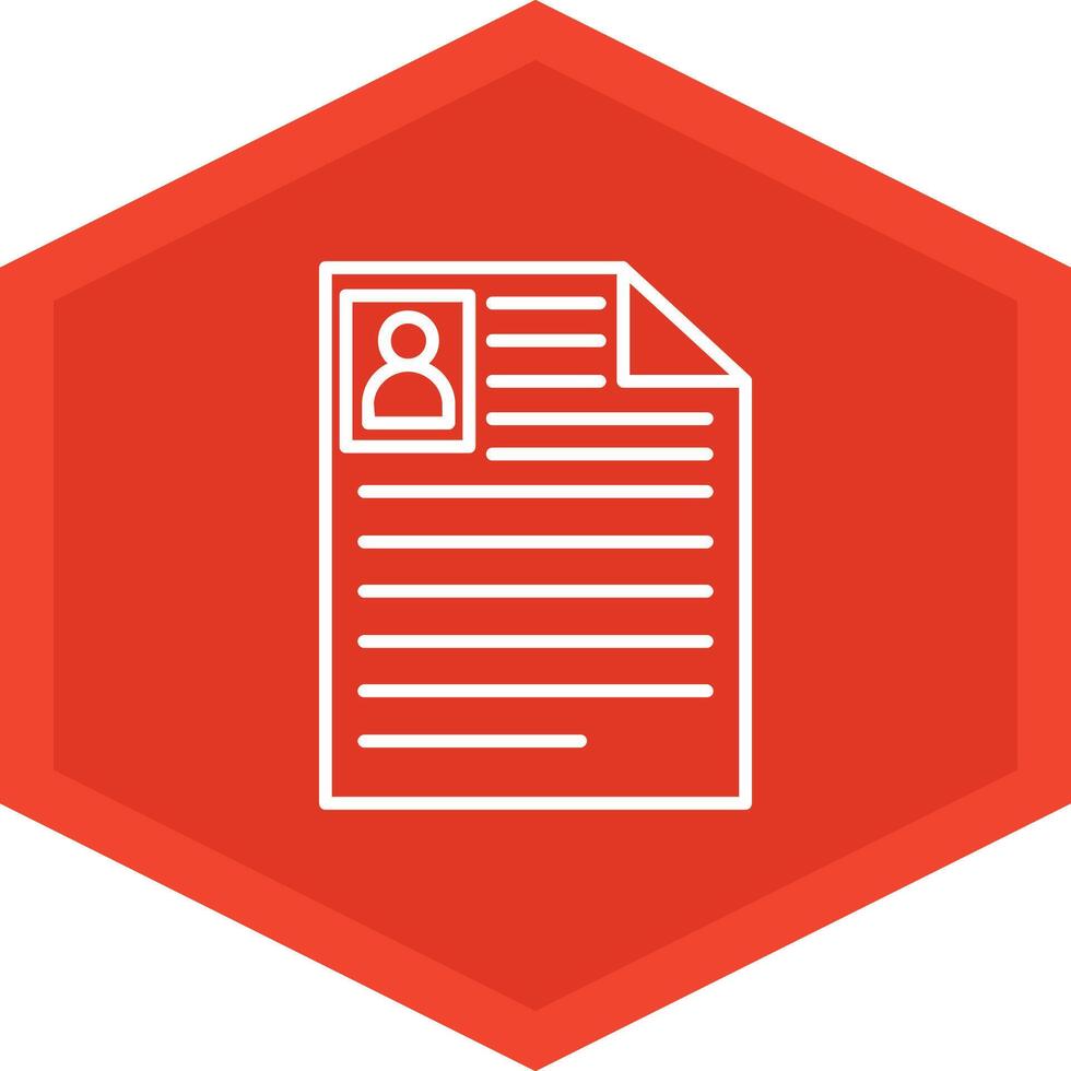 Curriculum Vitae Icon Design Symbol vector