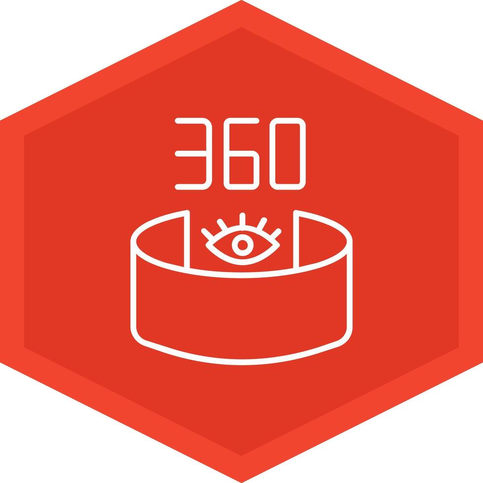 360 View Icon Design Symbol vector