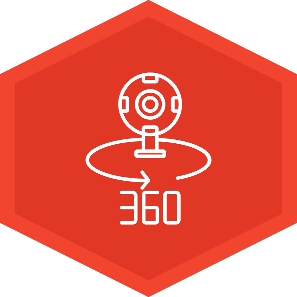 360 Camera Icon Design Symbol vector