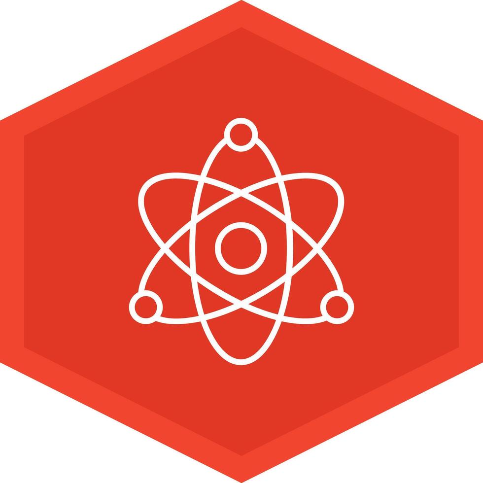 Atom Icon Design Symbol vector