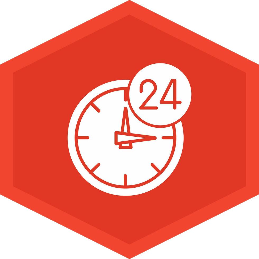 24 Hours Icon Design Symbol vector