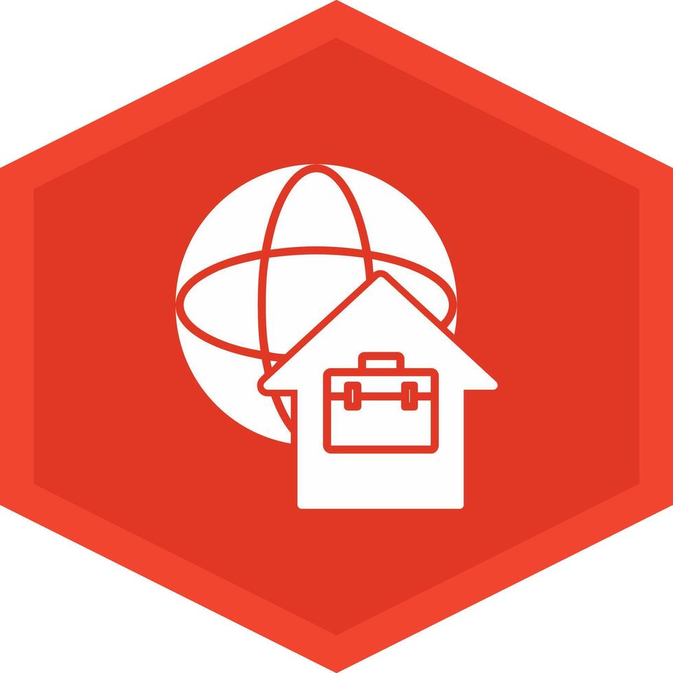 Remote Working Icon Design Symbol vector