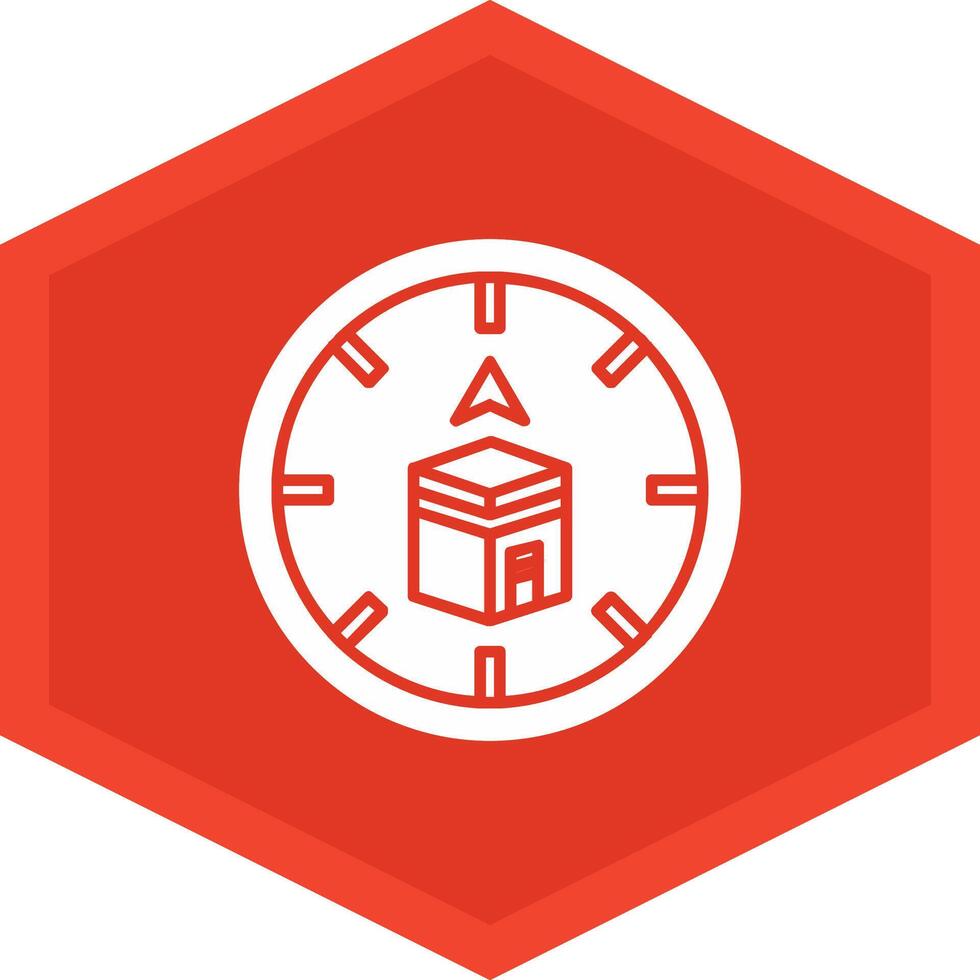 Qibla Icon Design Symbol vector
