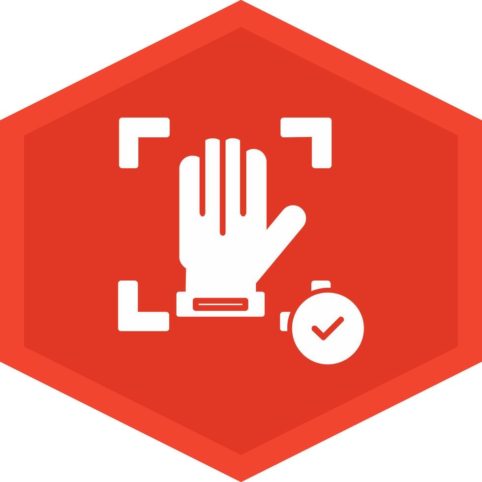 Hand Recognition Icon Design Symbol vector