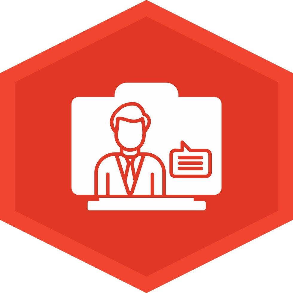 Virtual Assistant Icon Design Symbol vector