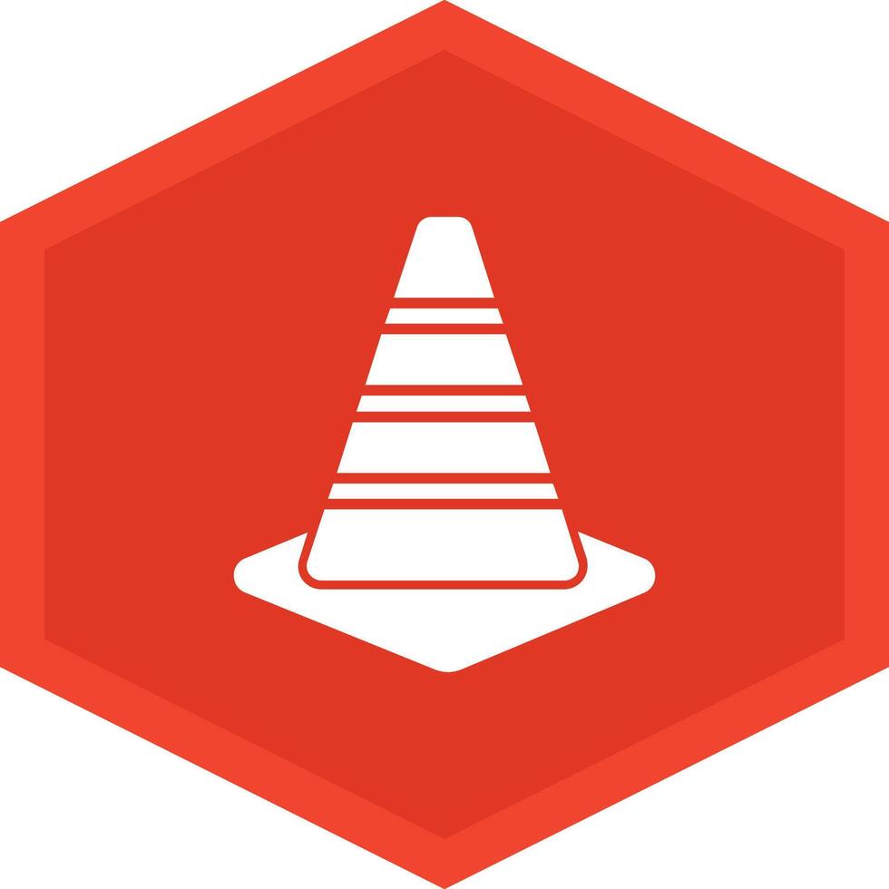 Traffic Cone Icon Design Symbol vector