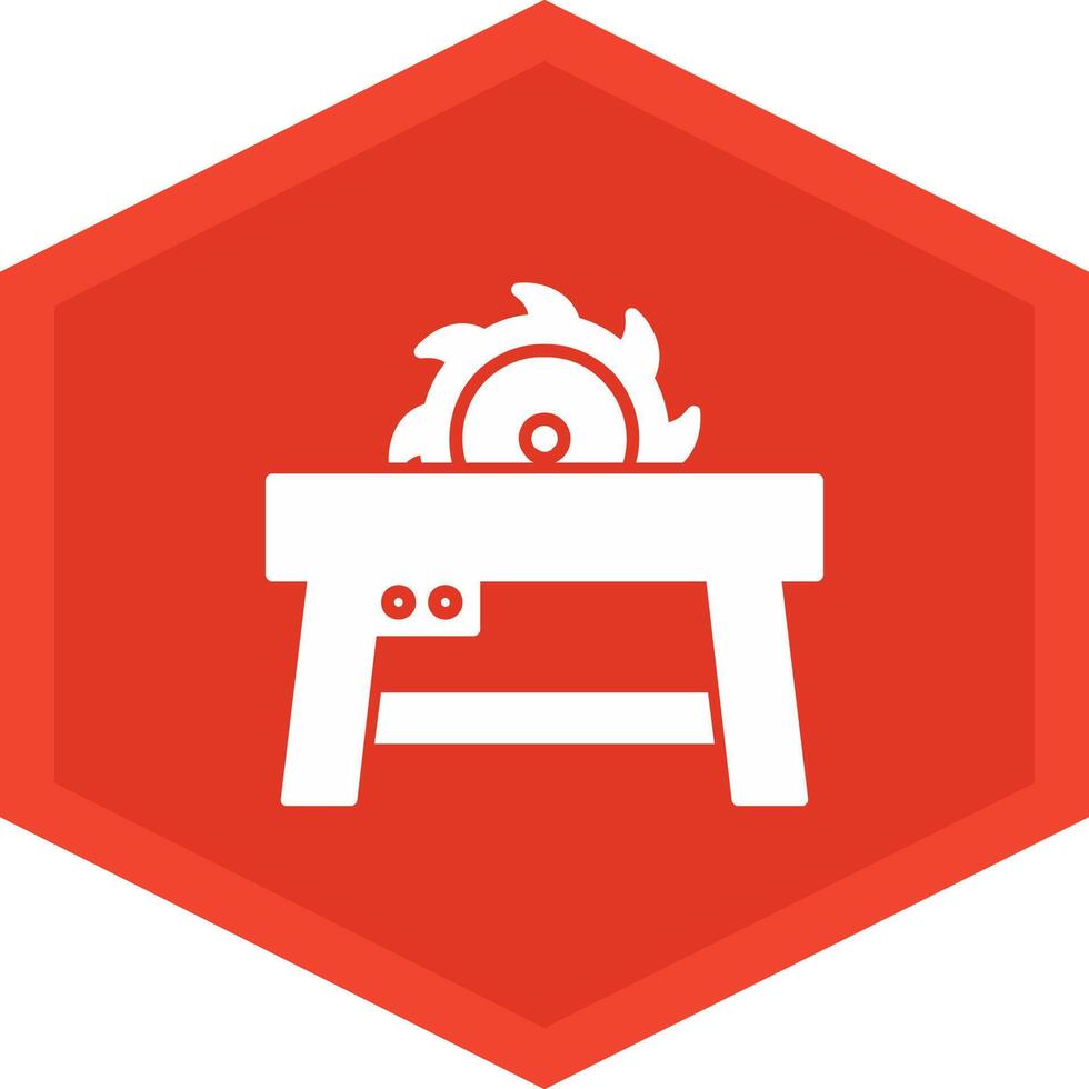 Table Saw Icon Design Symbol vector