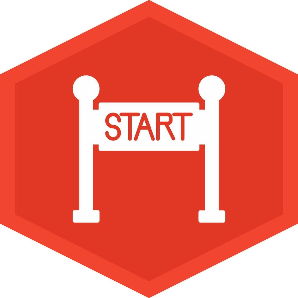 Start Line Icon Design Symbol vector