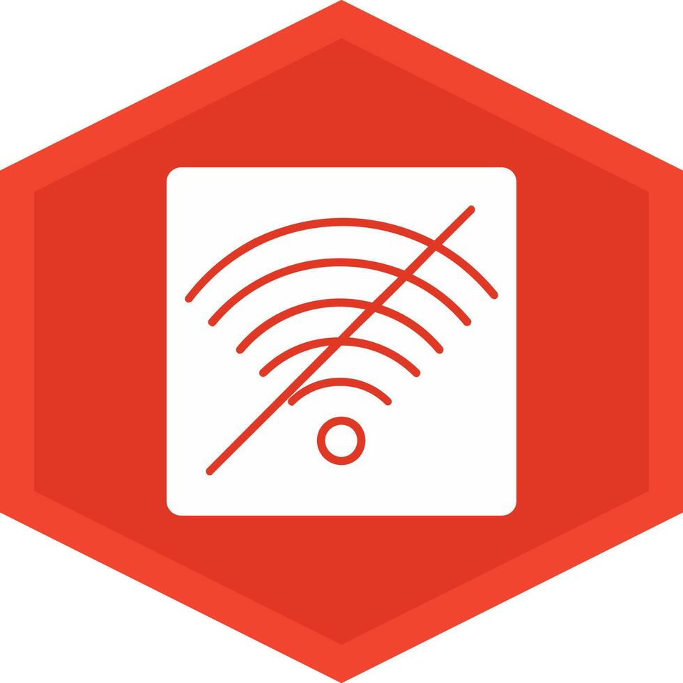 No Wifi Icon Design Symbol vector