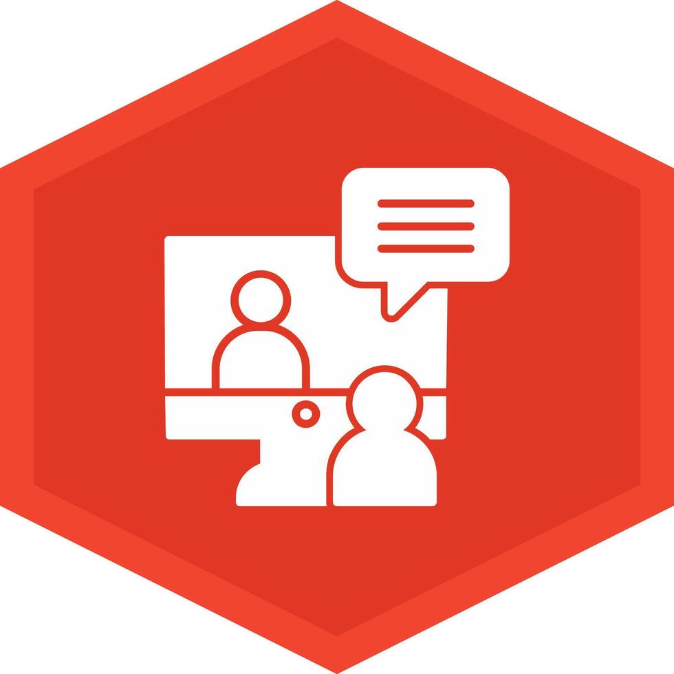 Online Interview Icon Design Symbol vector