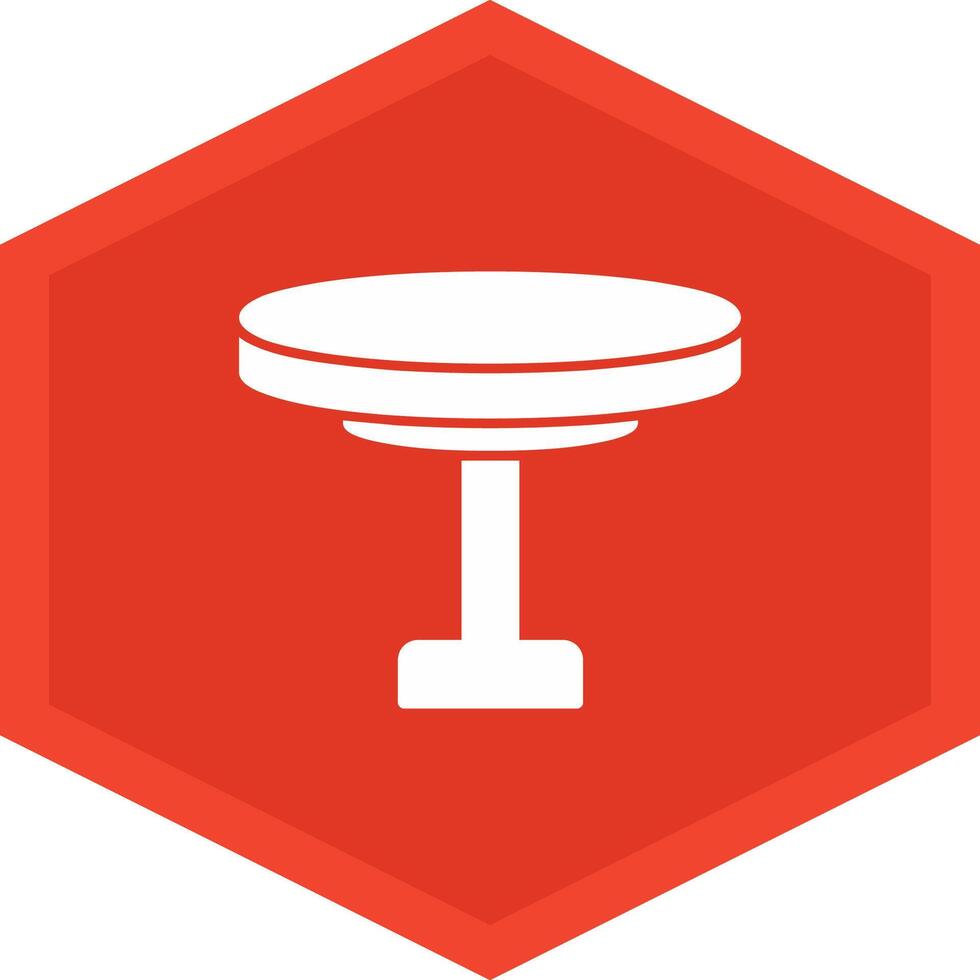 Round Table Icon Design Symbol vector