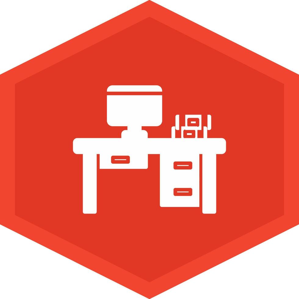 Desk Icon Design Symbol vector