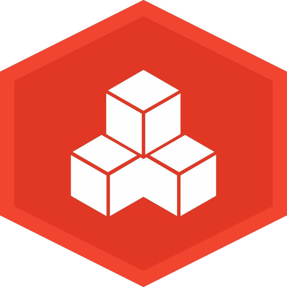 Cubes Icon Design Symbol vector