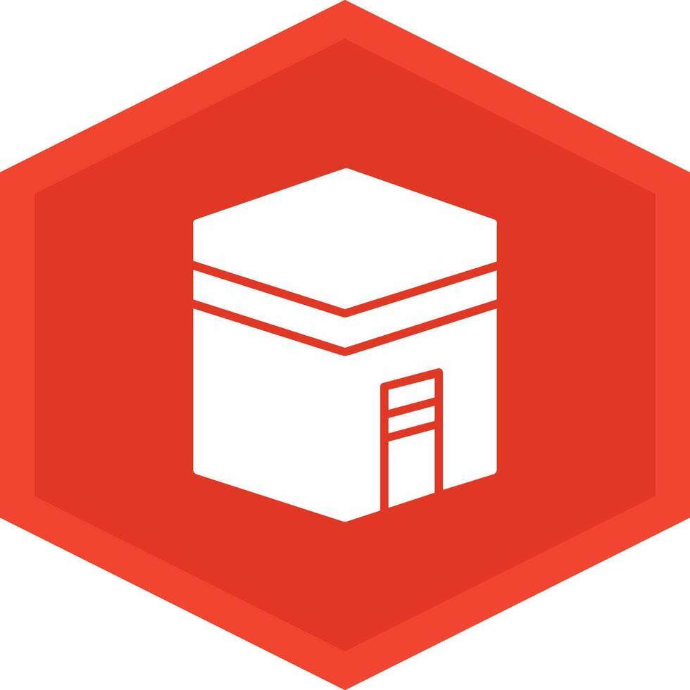 Kaaba Icon Design Symbol vector