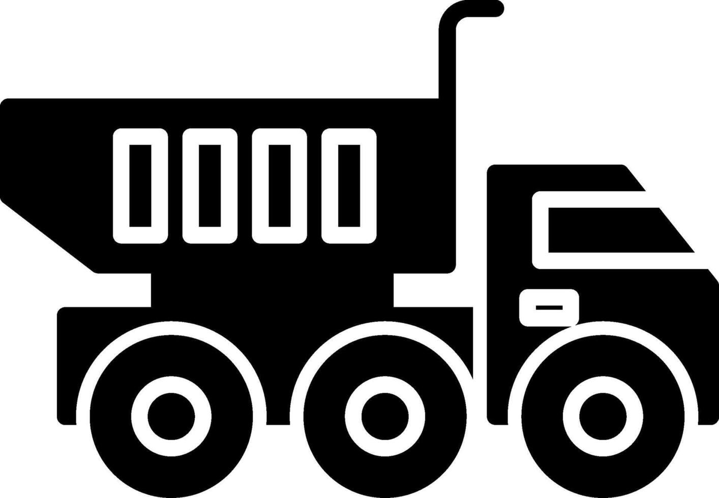 Dump Truck Icon Design Symbol vector