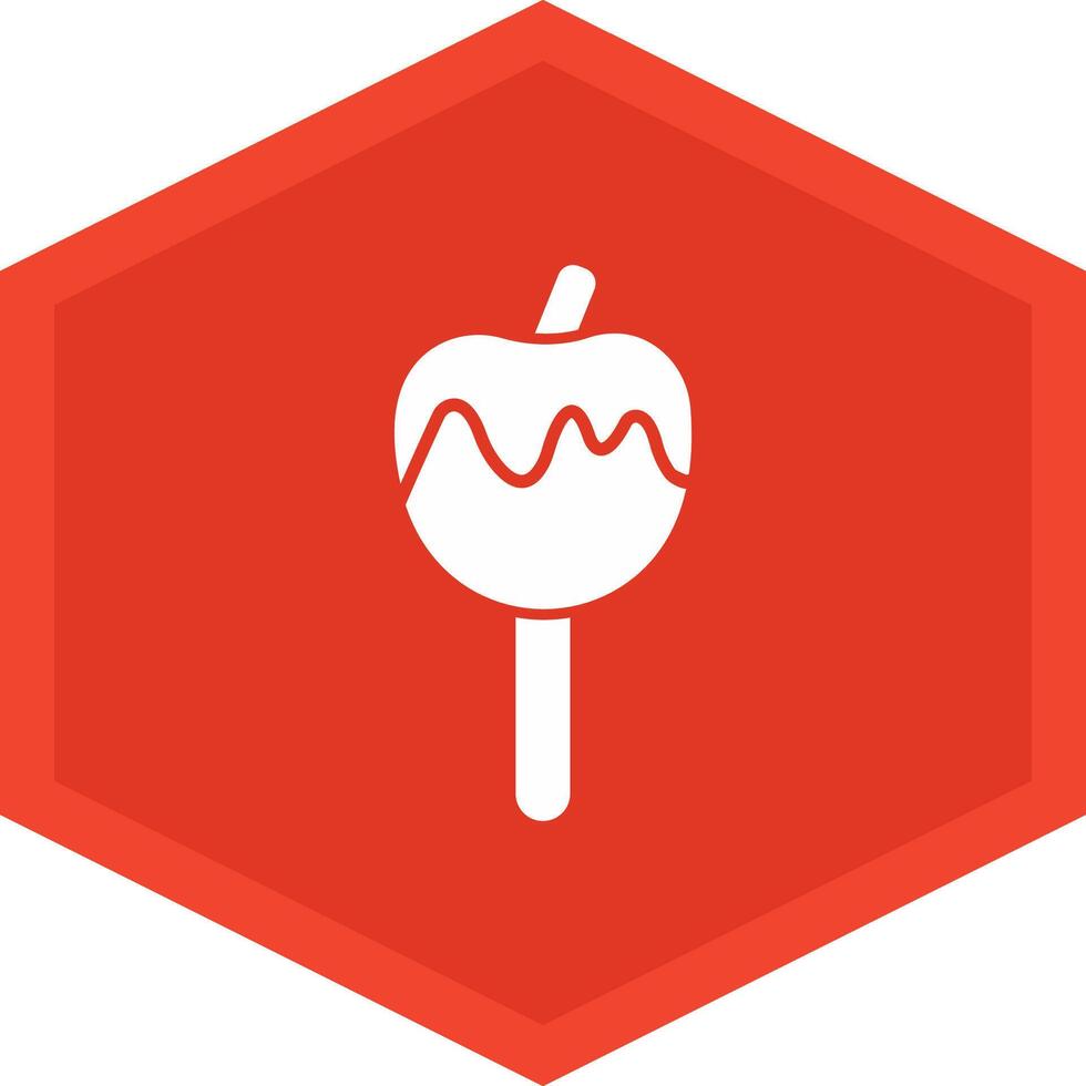 Caramelized Apple Icon Design Symbol vector