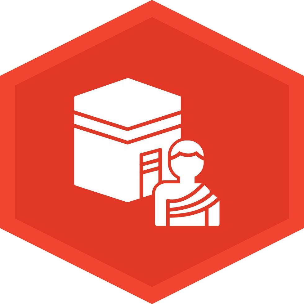 Hajj Icon Design Symbol vector