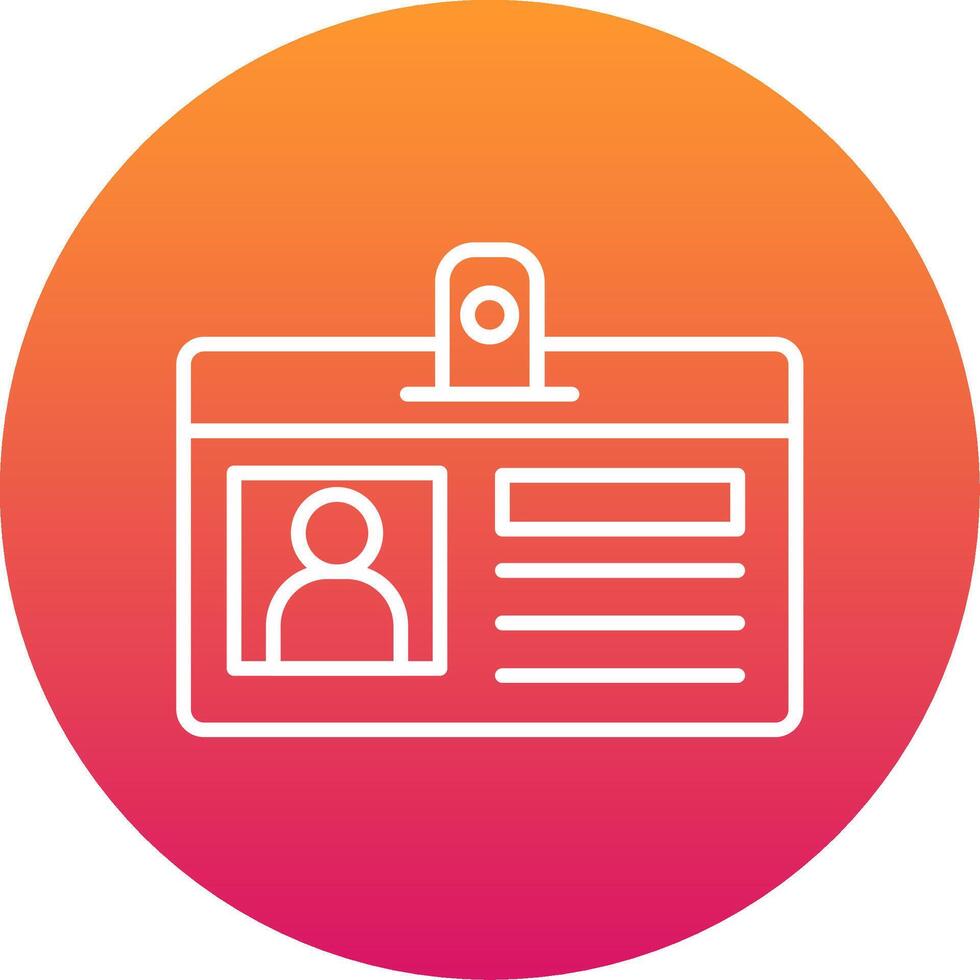 Identification Card Icon Design Symbol vector