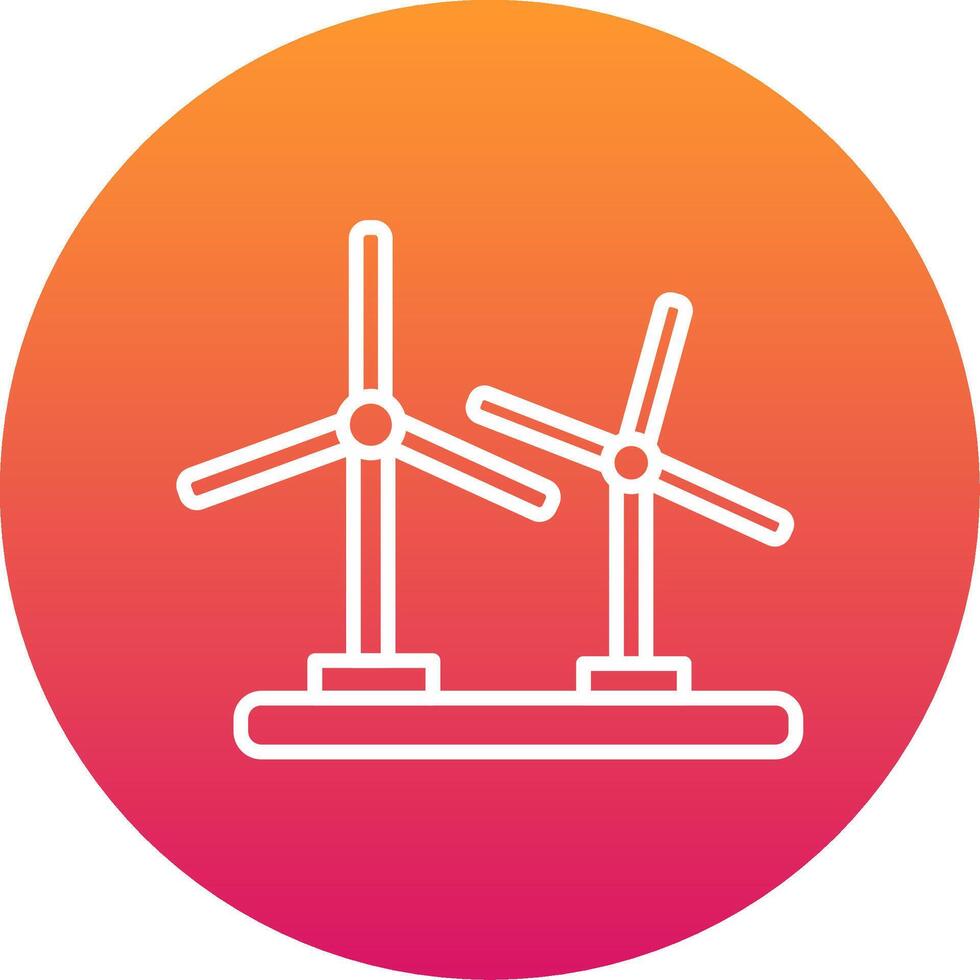 Wind Turbine Icon Design Symbol vector