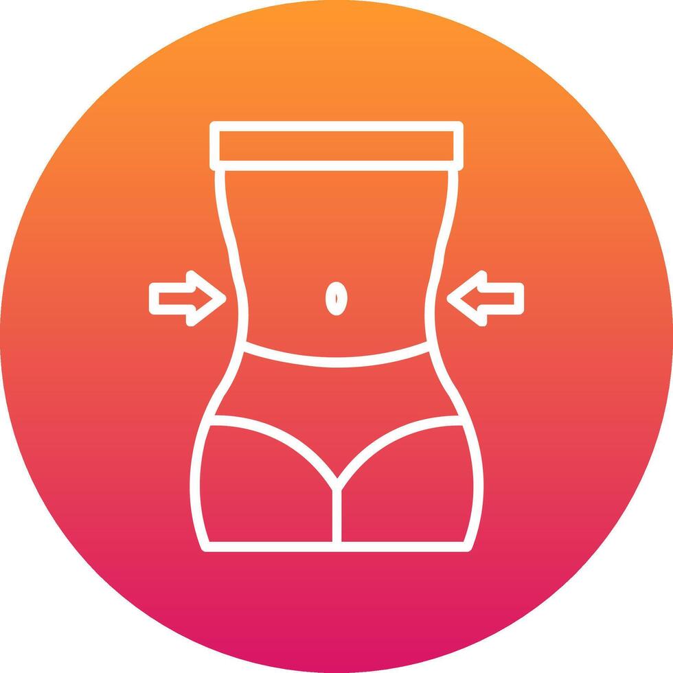 Waist Icon Design Symbol vector