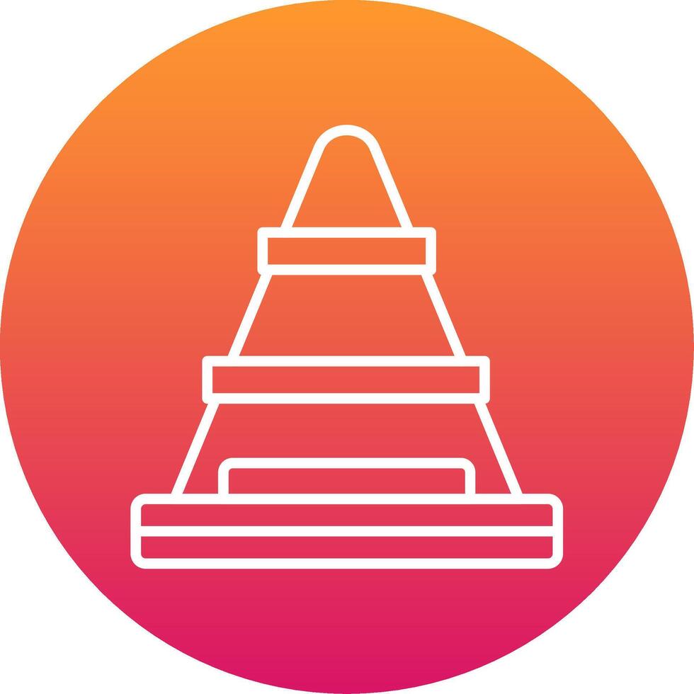 Traffic Cone Icon Design Symbol vector