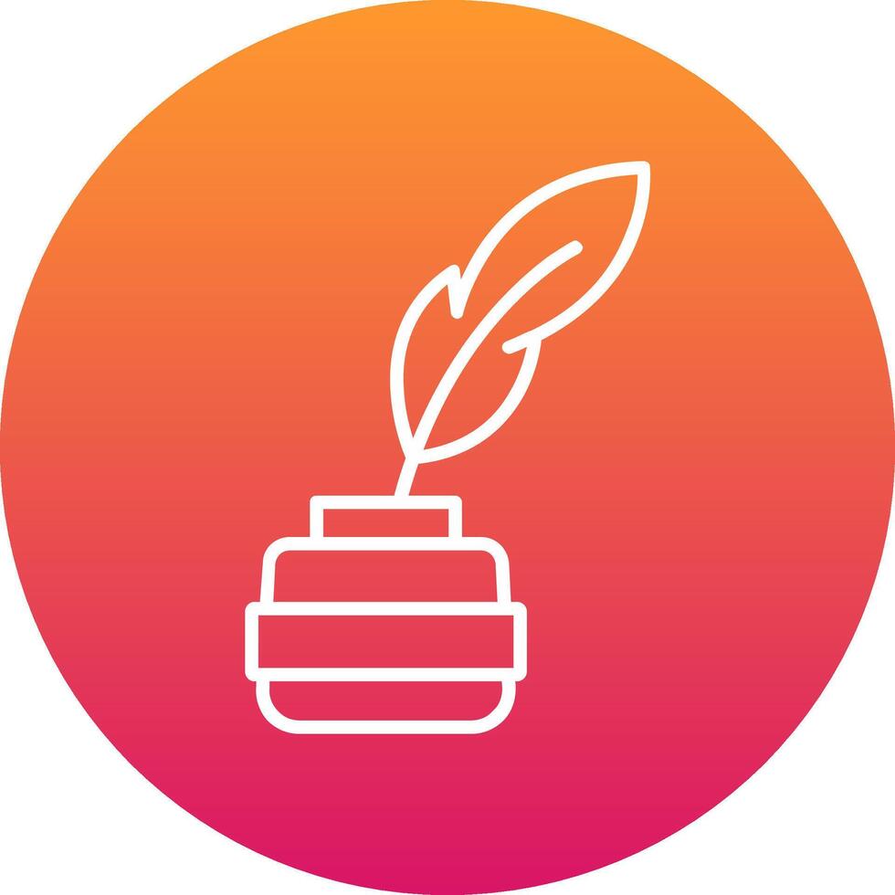 Quill Icon Design Symbol vector