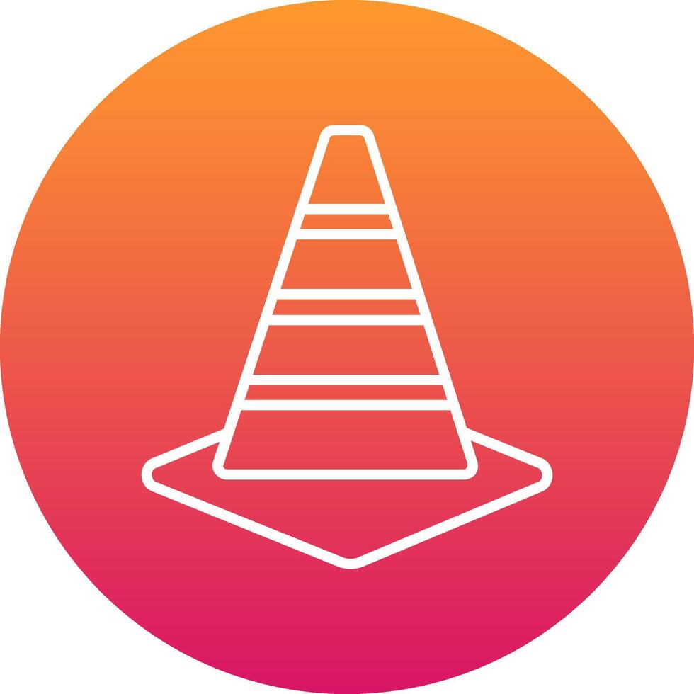 Traffic Cone Icon Design Symbol vector