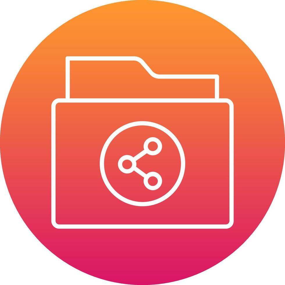 Shared Folder Icon Design Symbol vector