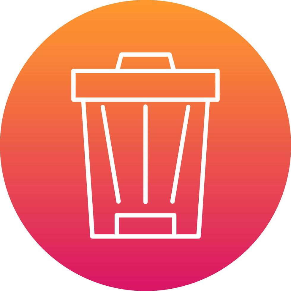 Trash Can Icon Design Symbol vector