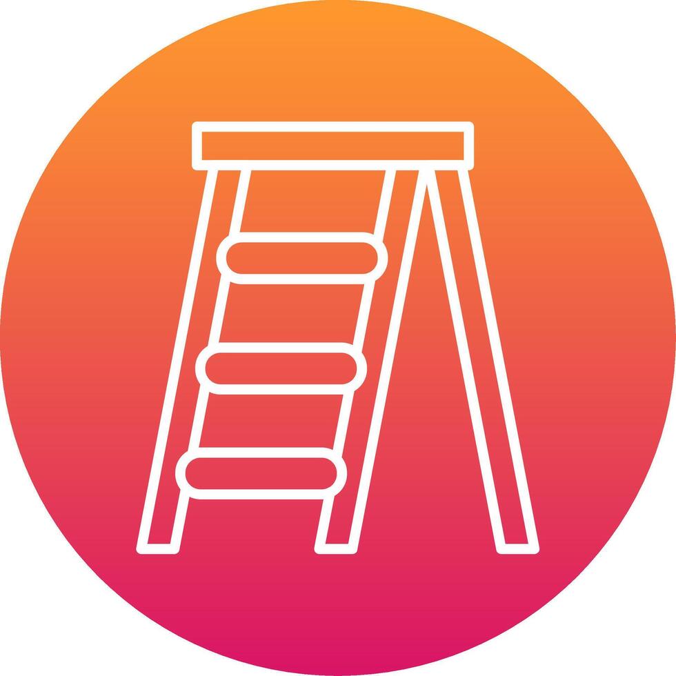 Step Ladder Icon Design Symbol vector