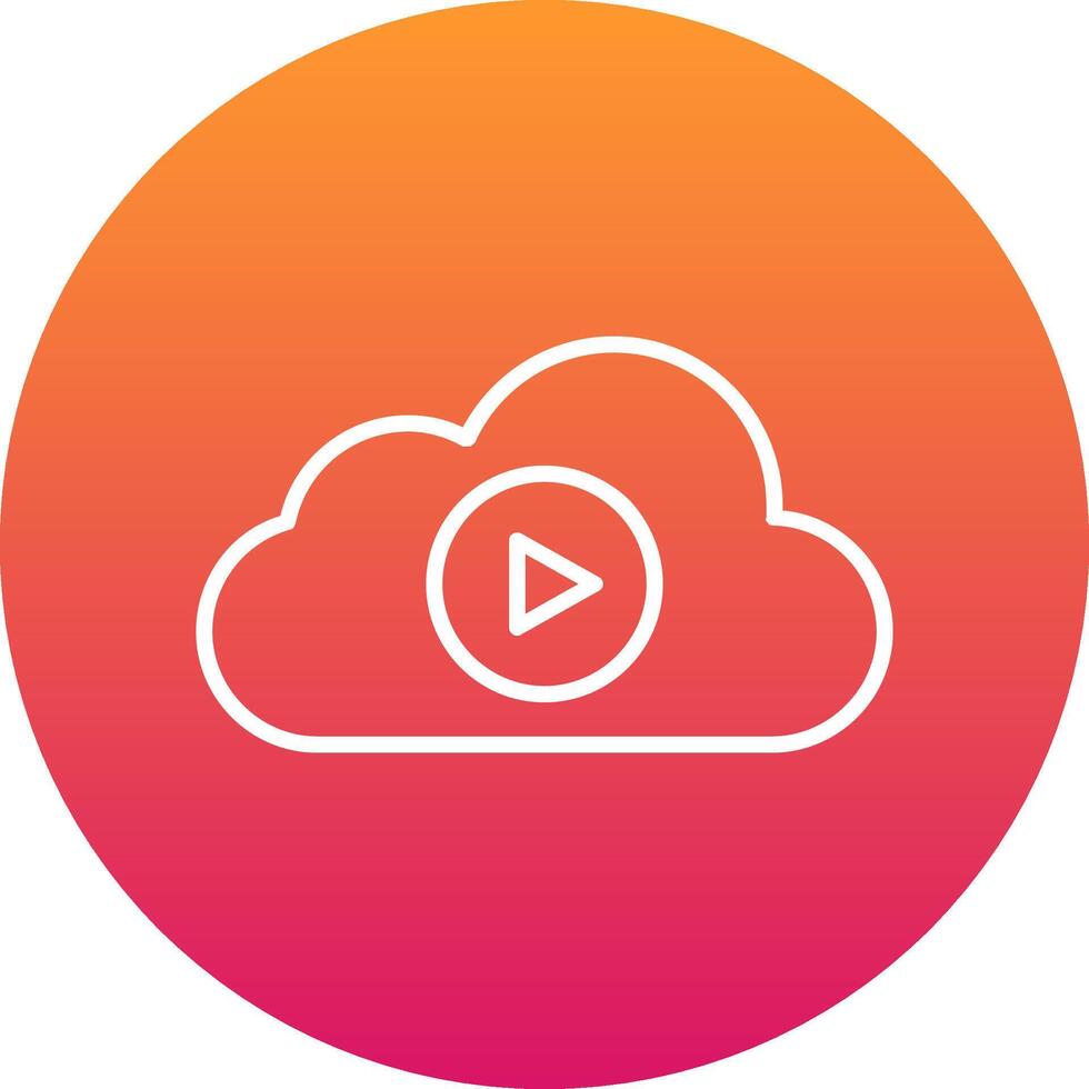 Streaming Icon Design Symbol vector
