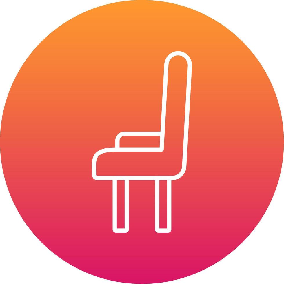 Dining Chair Icon Design Symbol vector