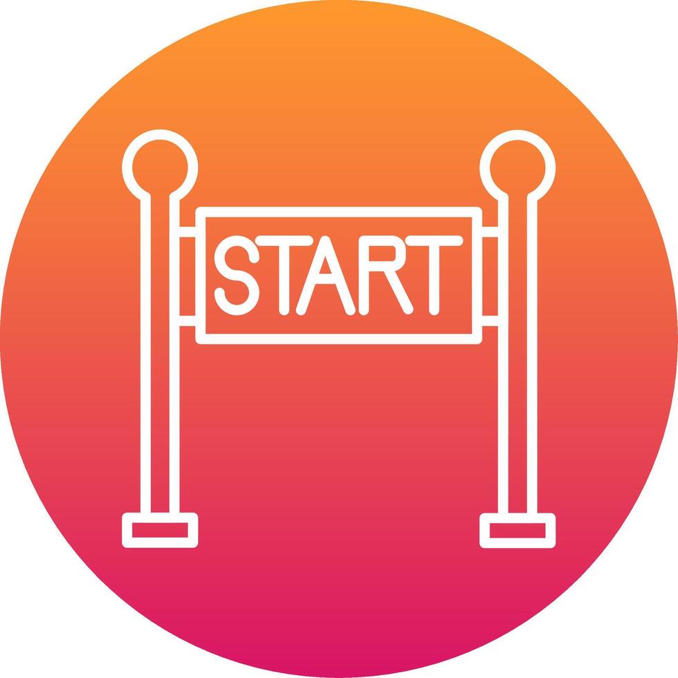 Start Line Icon Design Symbol vector