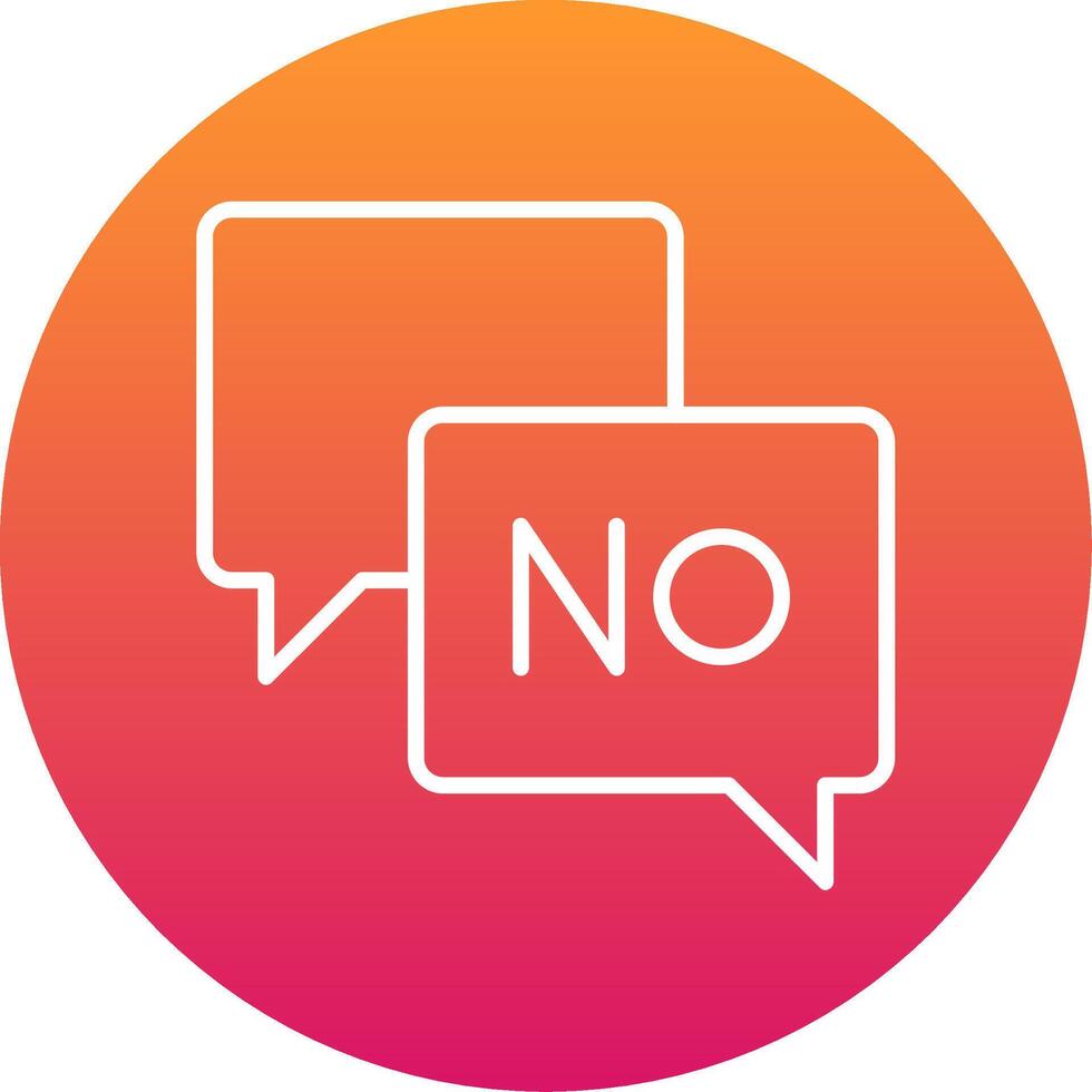 Say No Icon Design Symbol vector
