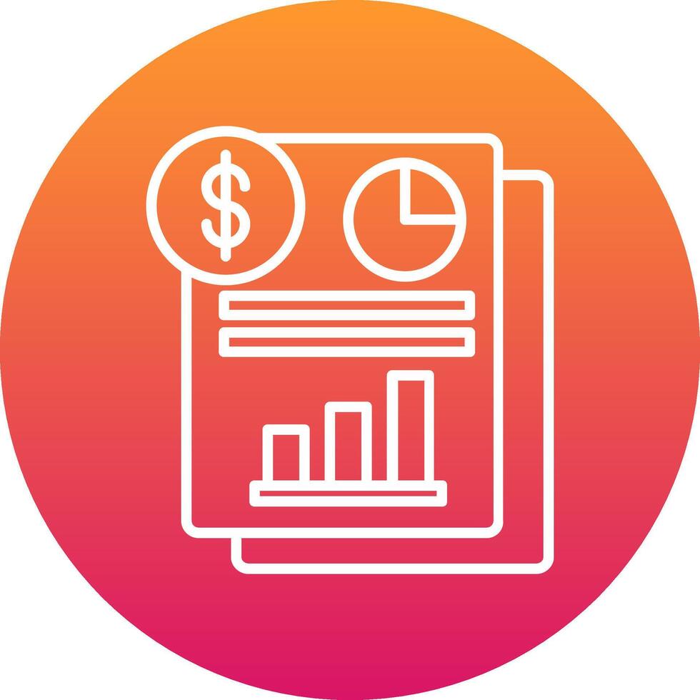 Income Statement Icon Design Symbol vector