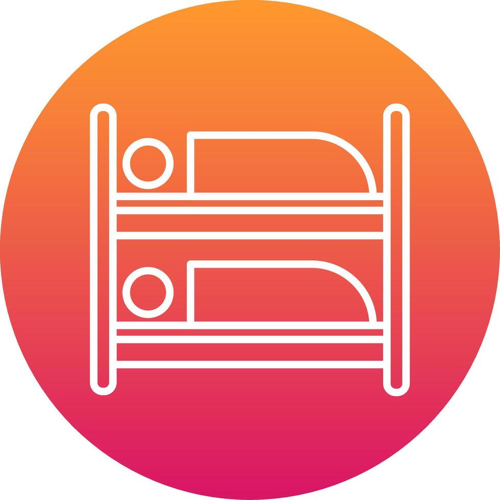 Bunk Bed Icon Design Symbol vector