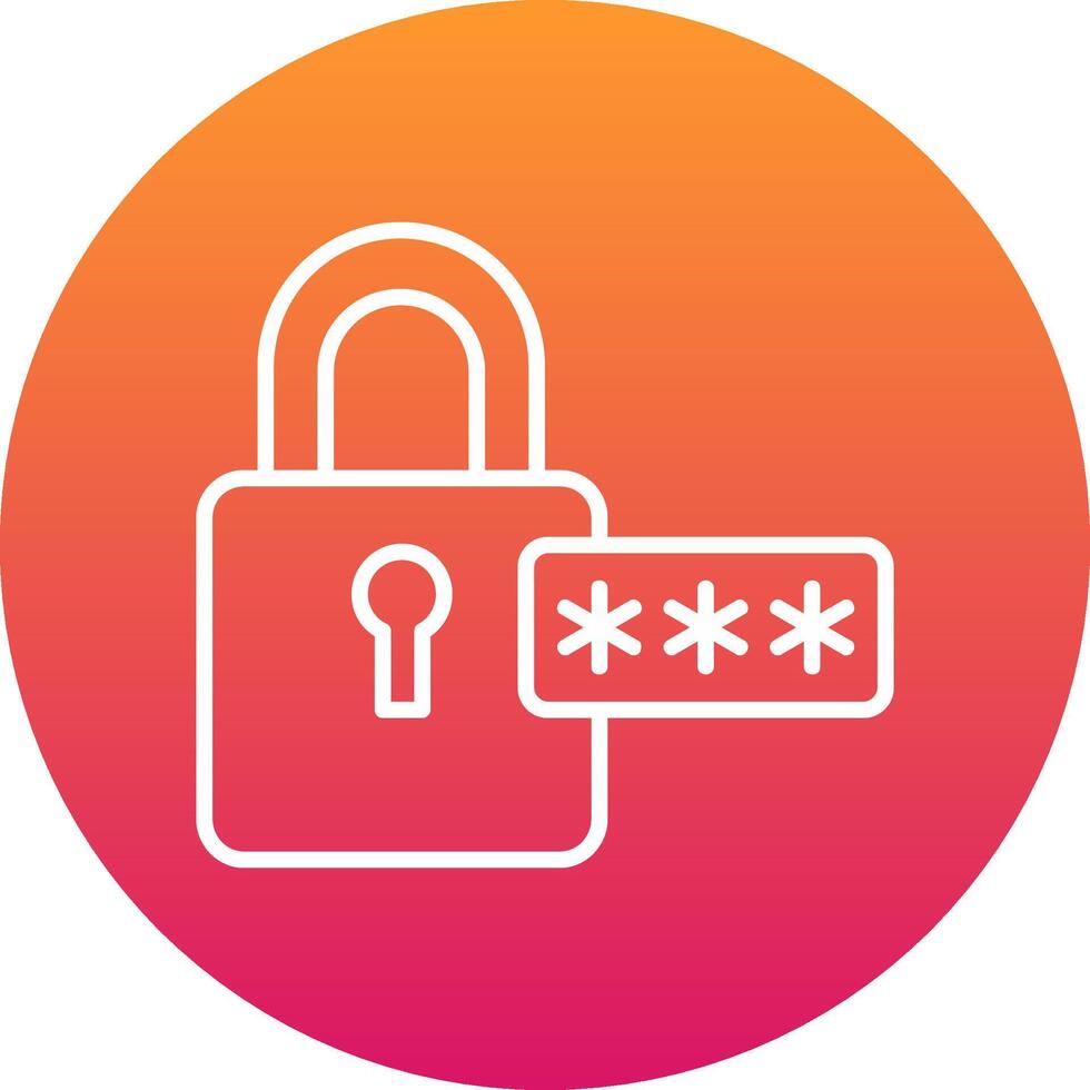 Password Icon Design Symbol vector