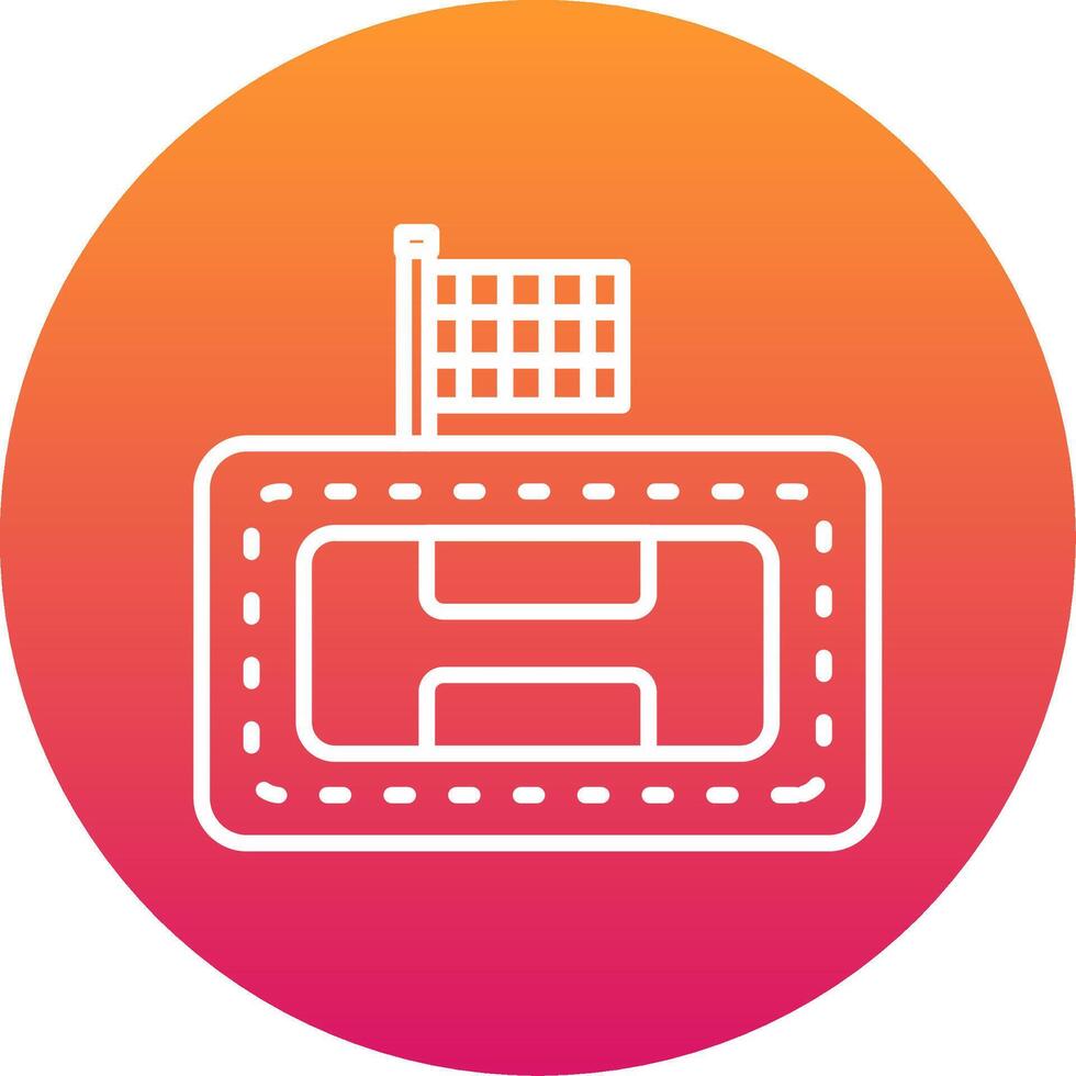 Race Track Icon Design Symbol vector