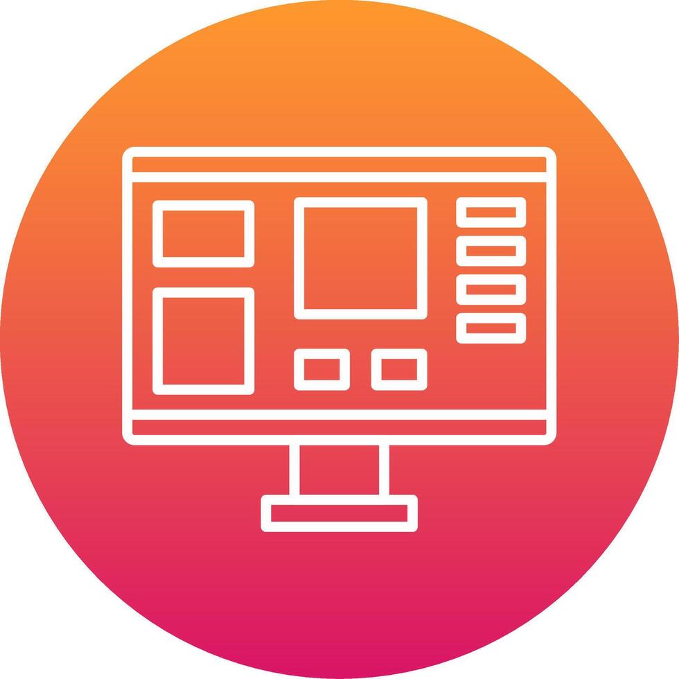 Mood Board Icon Design Symbol vector