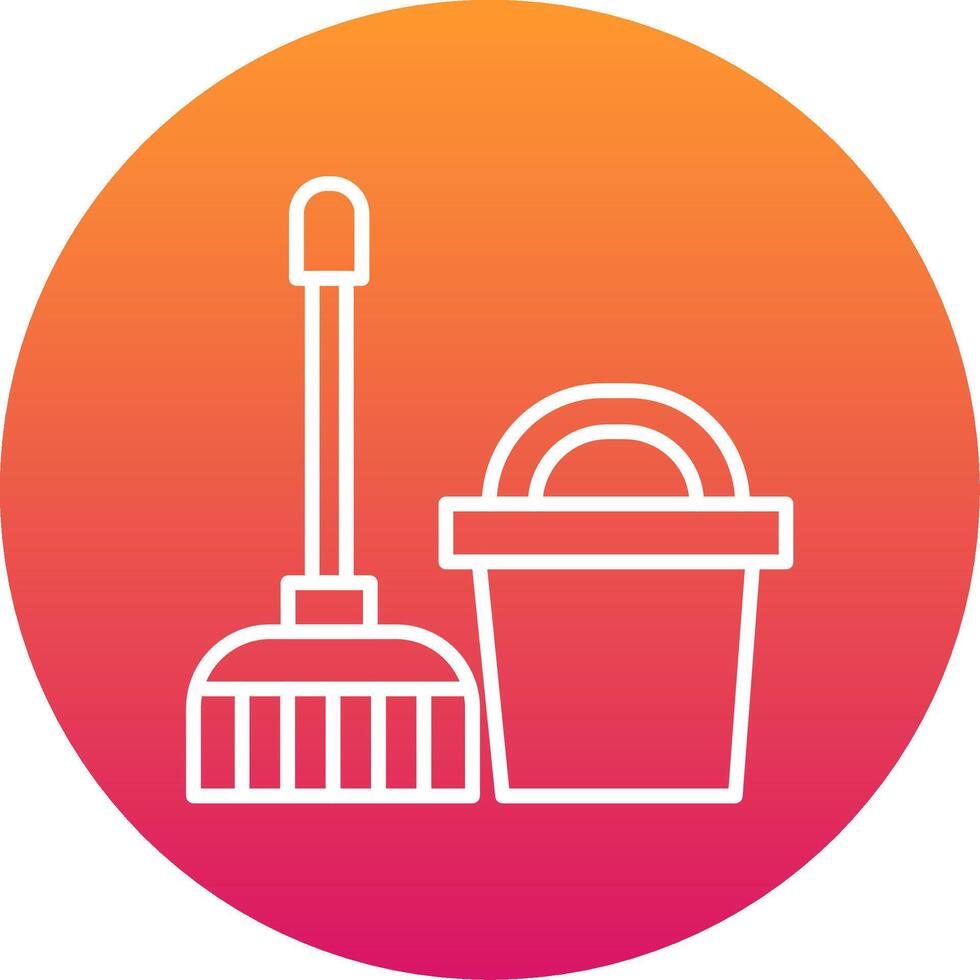 Mop Icon Design Symbol vector