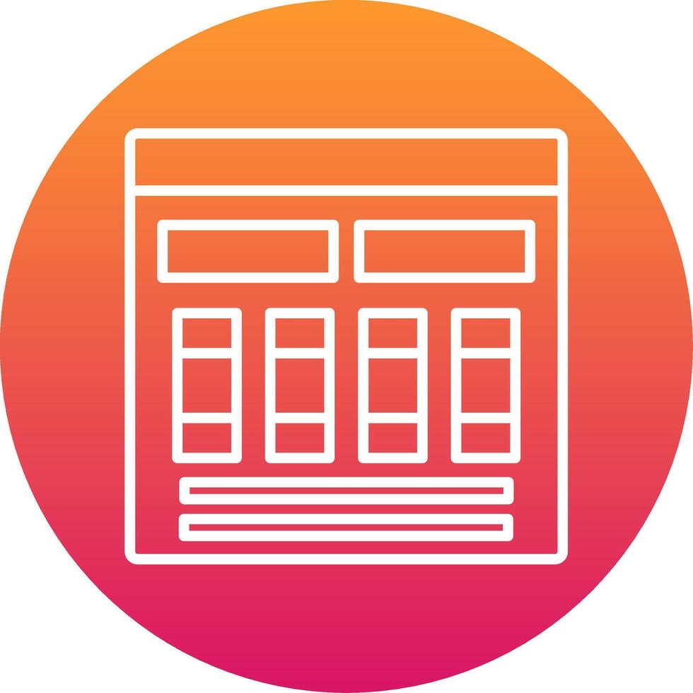 Mood Board Icon Design Symbol vector
