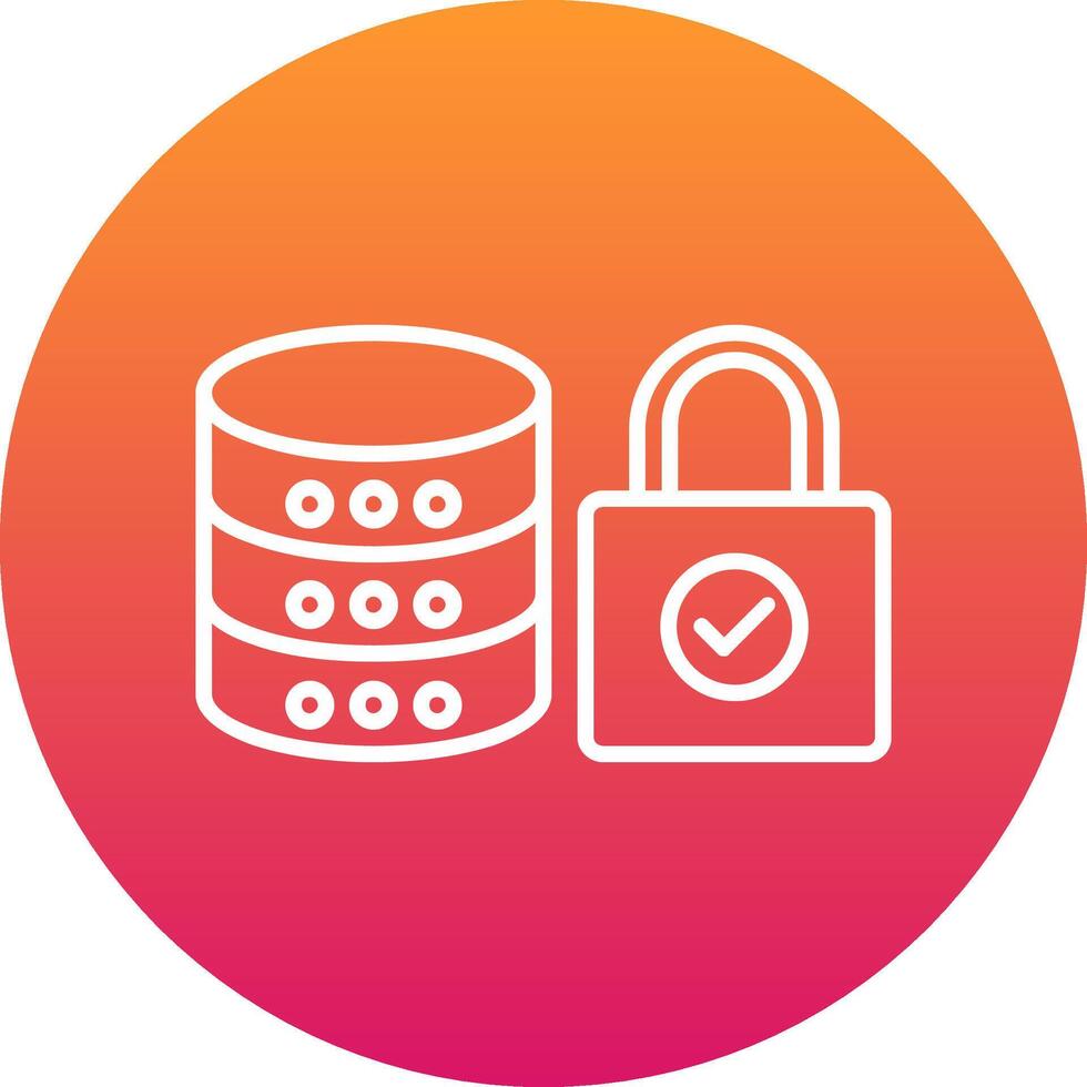 Database Icon Design Symbol vector