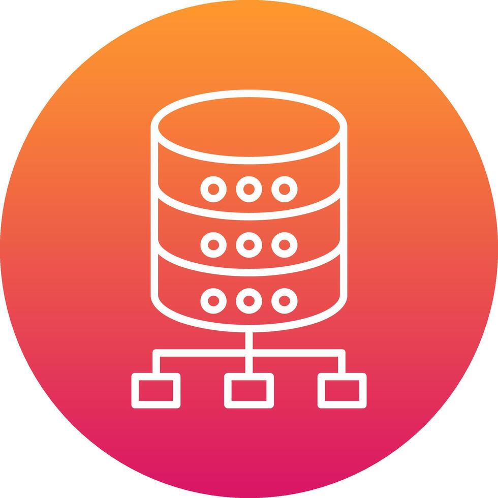 Database Icon Design Symbol vector