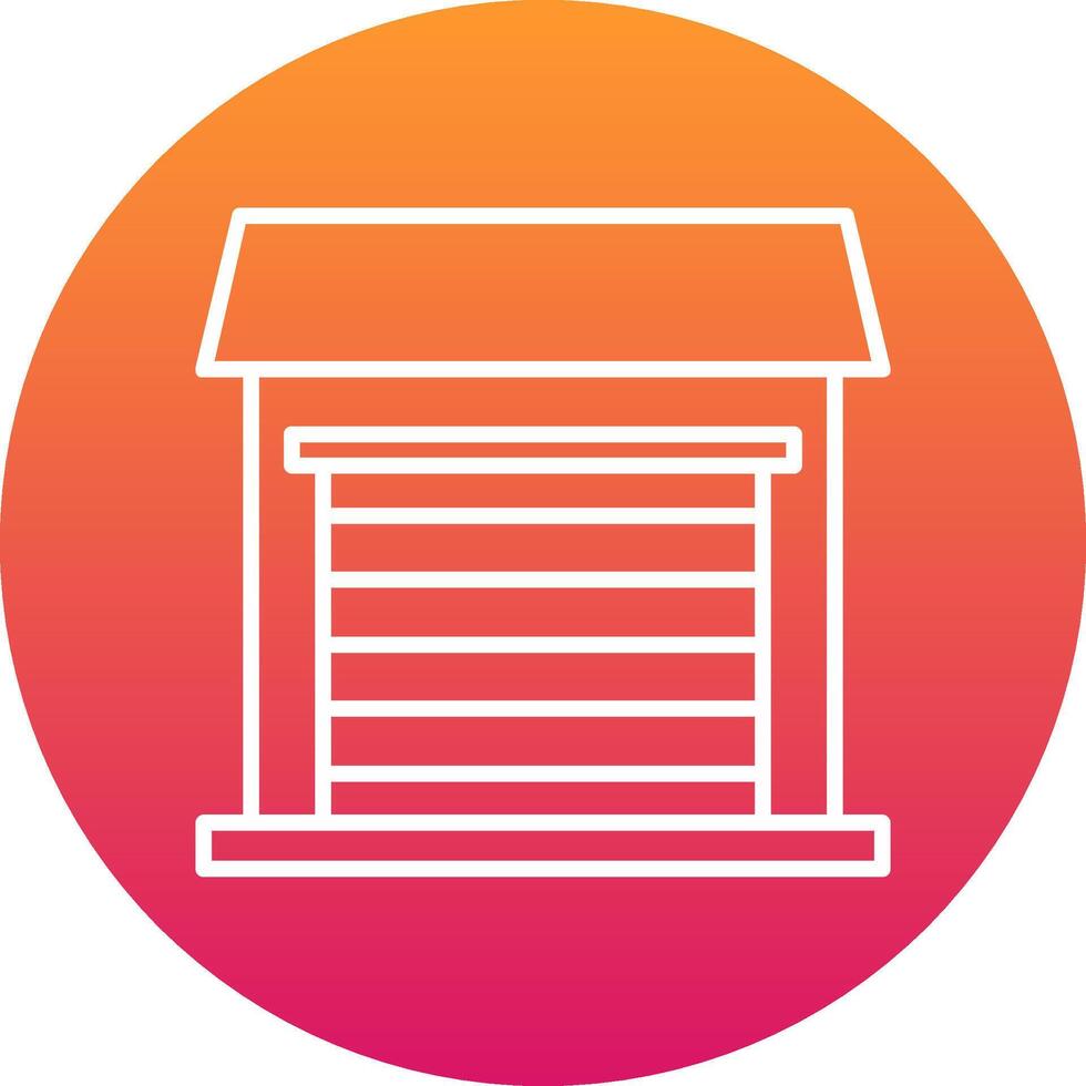 Garage Icon Design Symbol vector