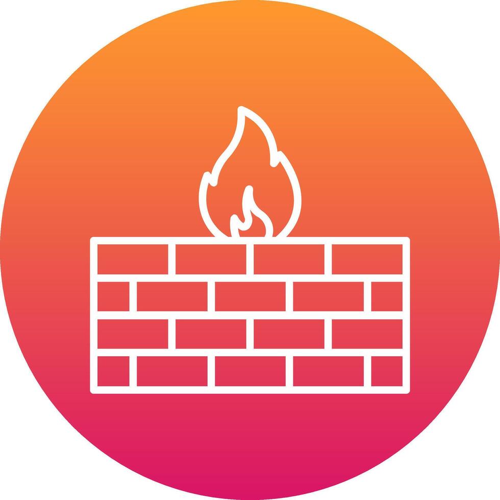 Firewall Icon Design Symbol vector
